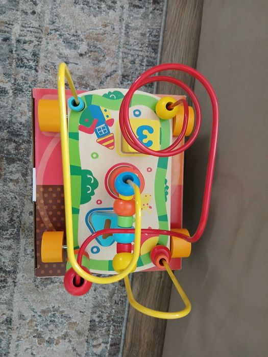 My rolling bead maze pull car