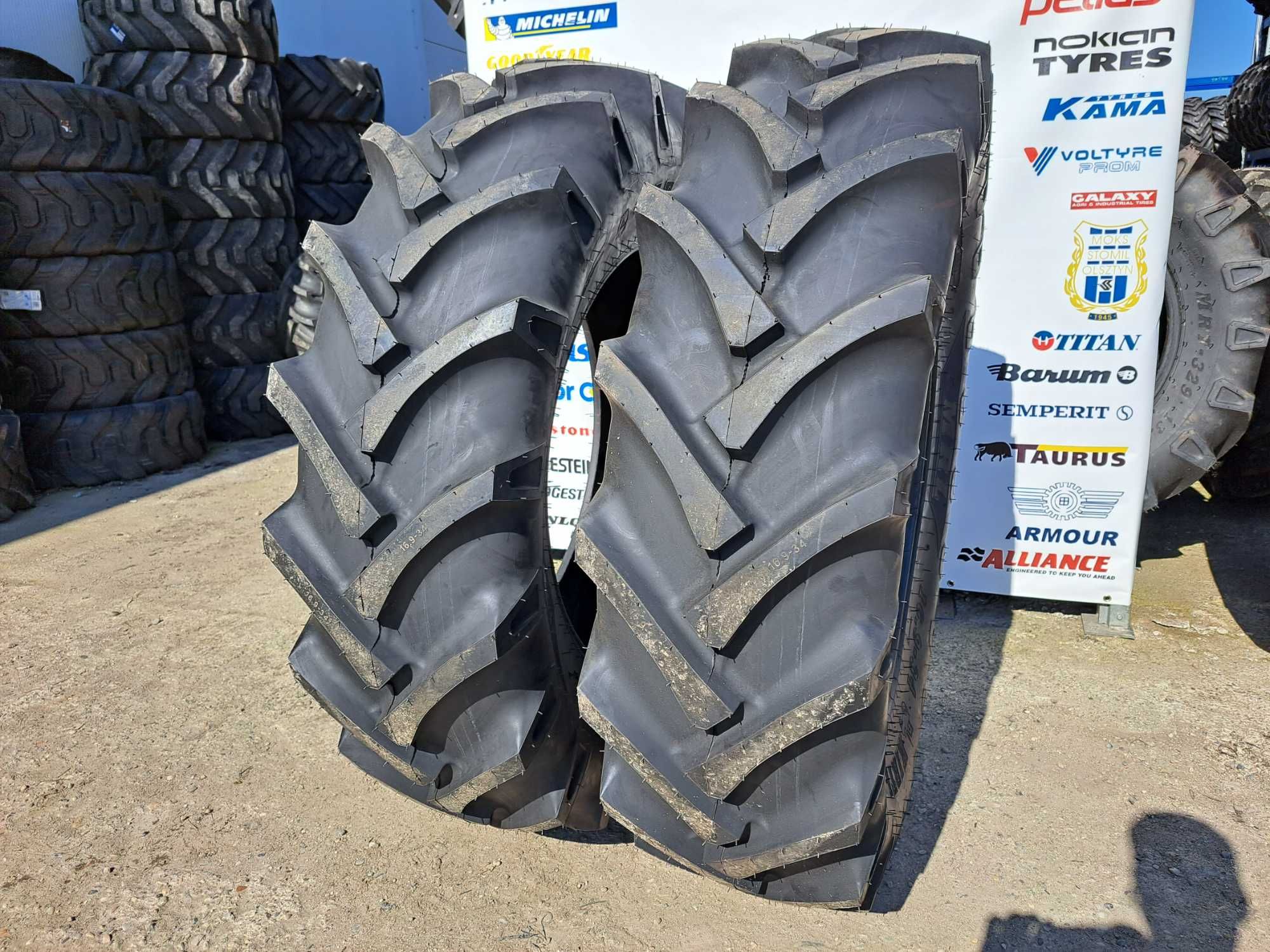 Anvelope noi 16.9-34 marca MRL 14PLY cauciucuri pentru TRACTOR FIAT