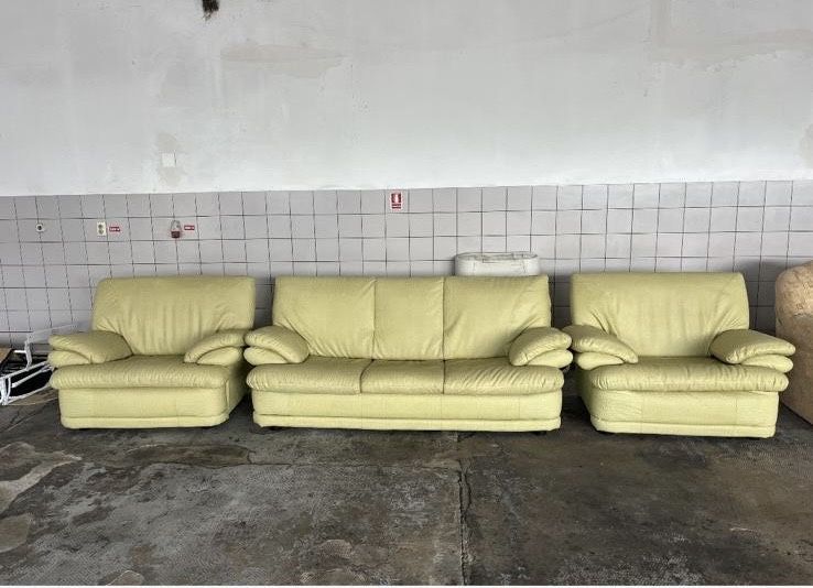 Canapea cu 2 fotolii si canapea coltar