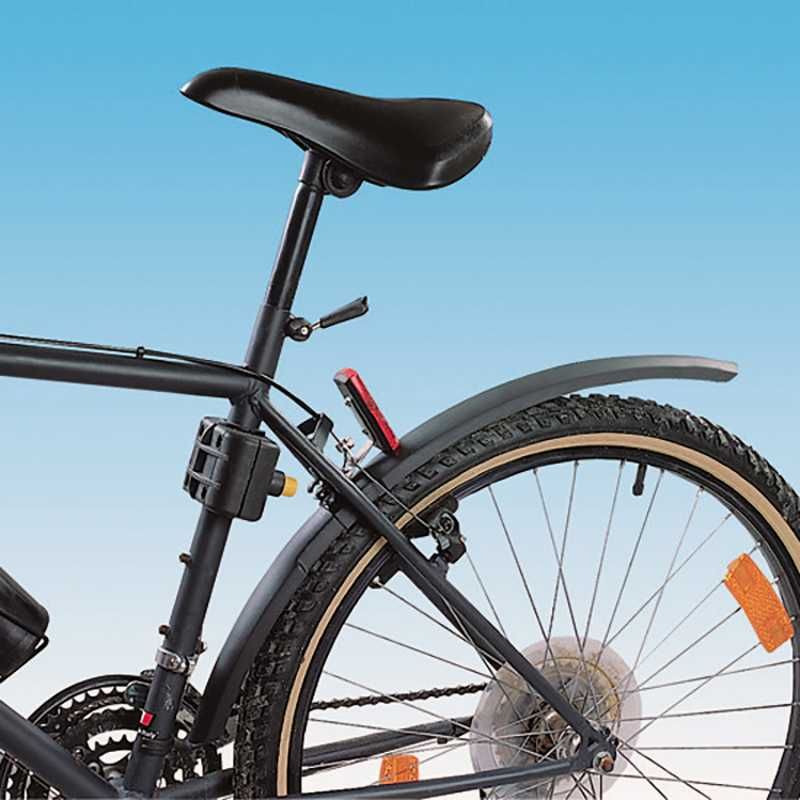 Комплект преден и заден калник за велосипед LAMPA 26"-28", PVC, Черен