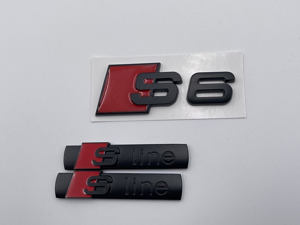 Set Embleme Audi S6 negru