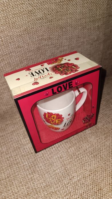 Ceașcă cafea LOVE +linguriță