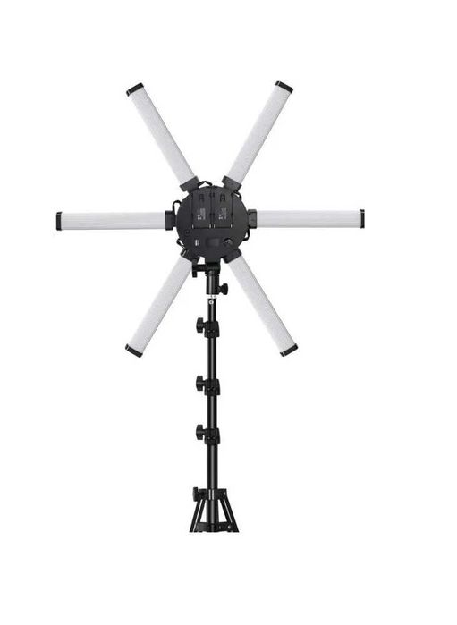 NEW Ring Light Lampa LED 6 brate, lumina rece/calda,+trepied si suport
