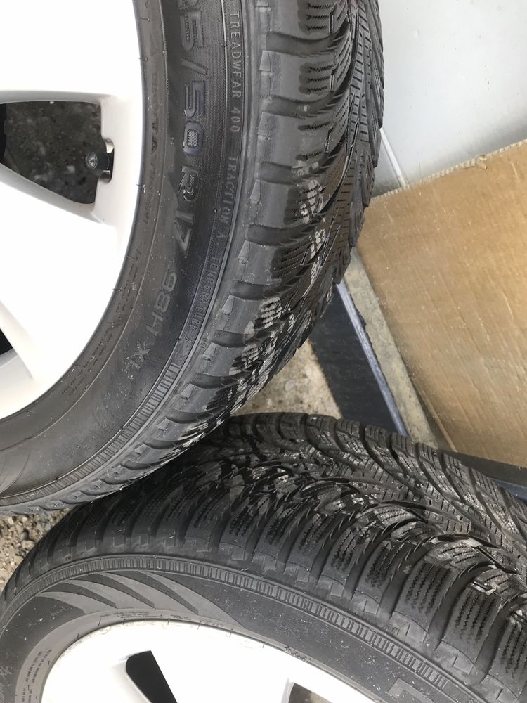 Jante aliaj audi a4 b8 5x112 r17 et45 7,5j nokian 225 50 r17 iarna