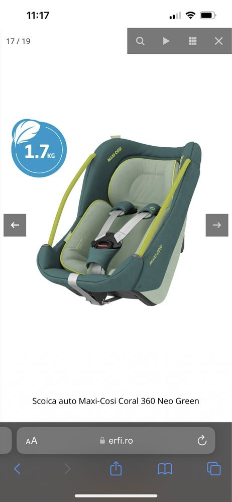 Scoica maxi cosi coral 360