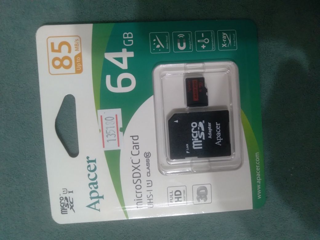 Продам новую микро флешку Apacer 64Gb