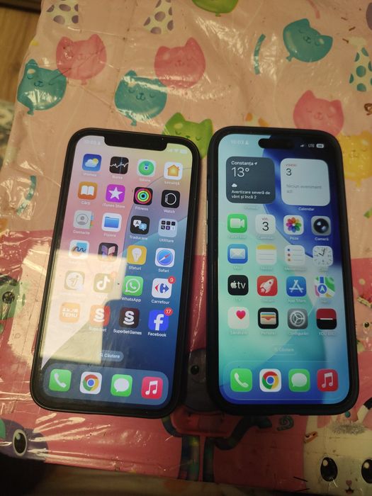 Schimb iPhone 15 și 12pro