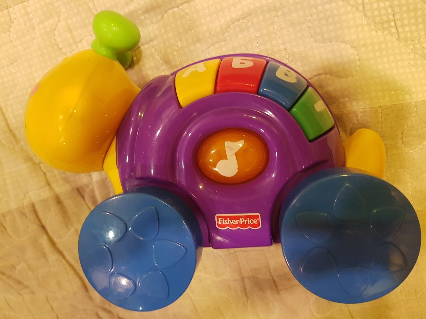 Интерактивная развивающая детская игрушка - улитка.