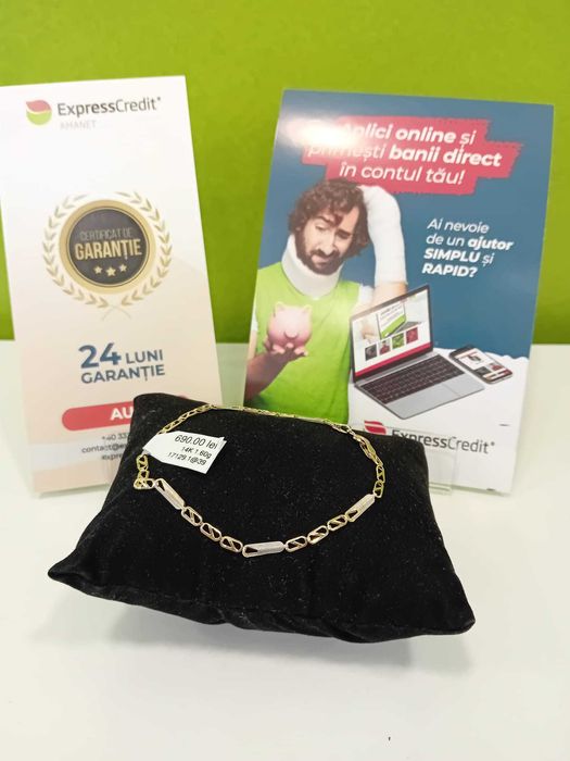 Bratara Aur 14K1.60gr (B.17129.1/Ag.39 Gara 2) Garantie 2 ani