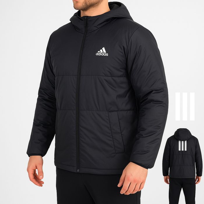 Мъжко яке Adidas с качулка – оригинал, черно