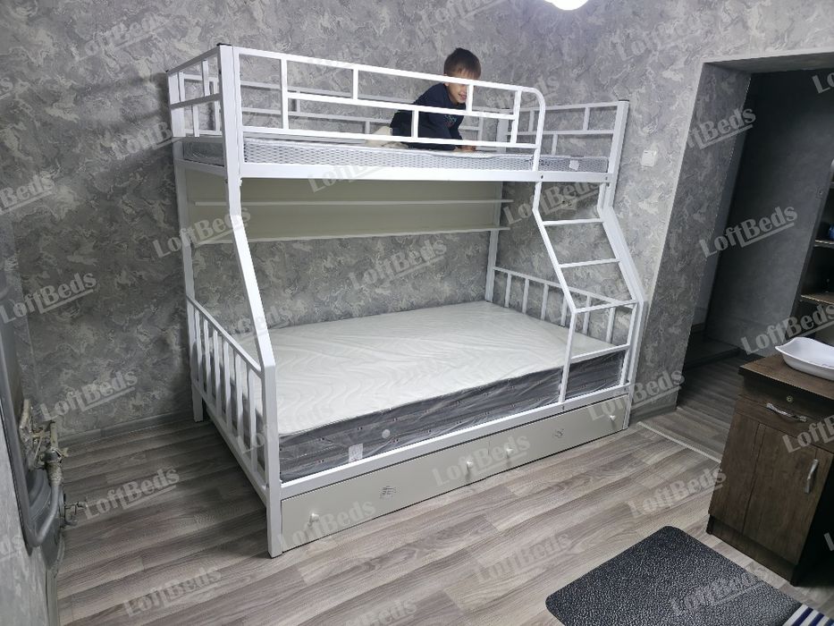 Детская Кровать Двухъярусная ВЕРОНА гарантия 10лет, Ikkiqavat Kalavat