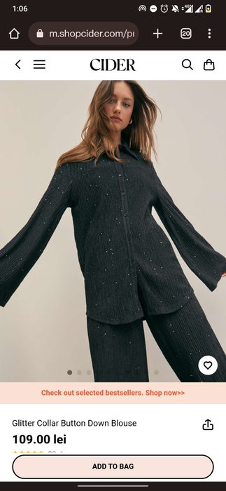 Set cămașă și pantaloni CIDER, XS/S