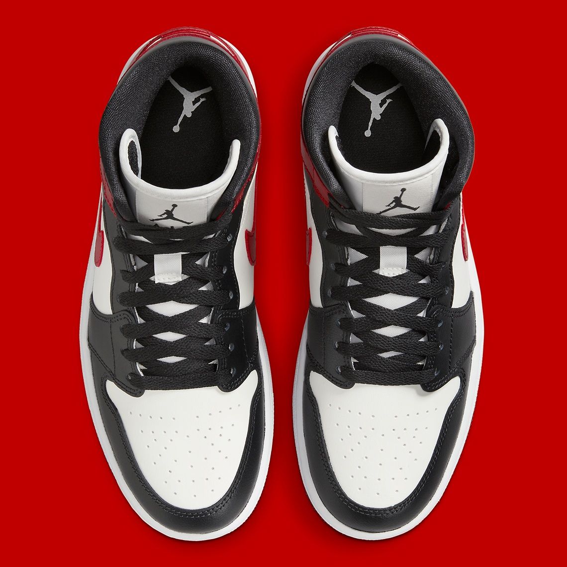 Jordan 1 mid " black toe" 44 si 44.5 originali noi