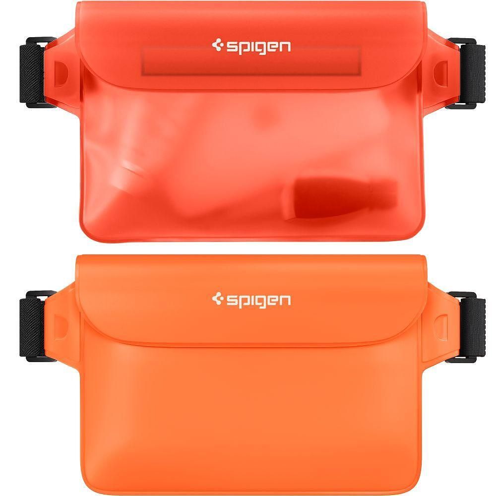 Универсална водоустойчива чанта spigen a620 orange 2 pack