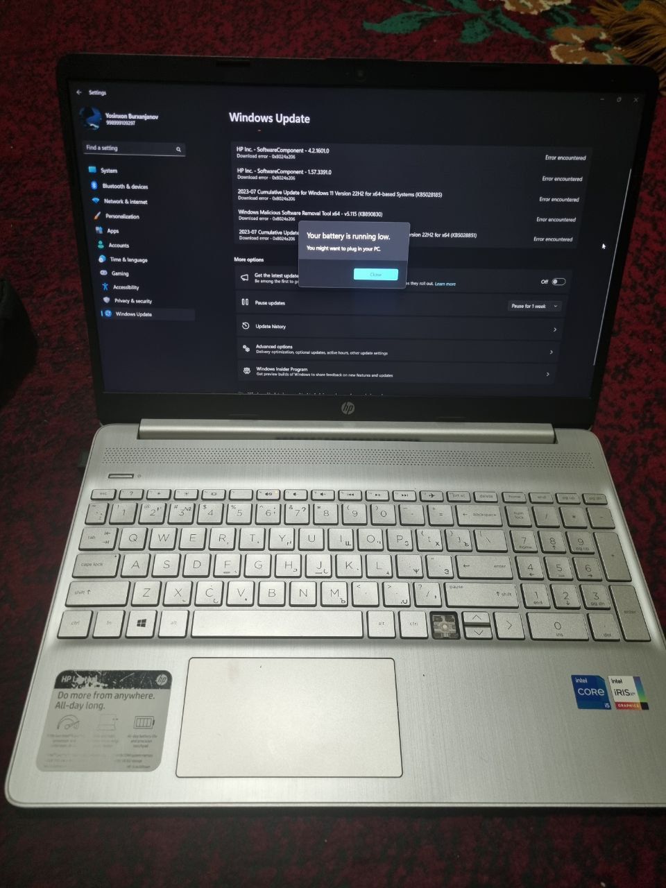 HP core i5 11 avlod