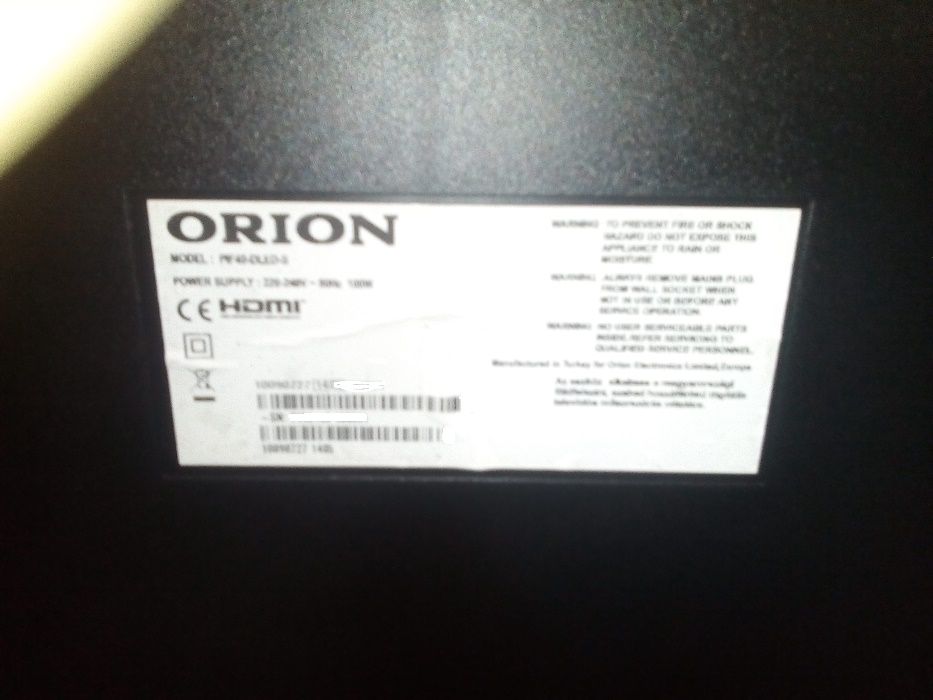 Продавам Led телевизор Orion 40''- Smart - Full HD