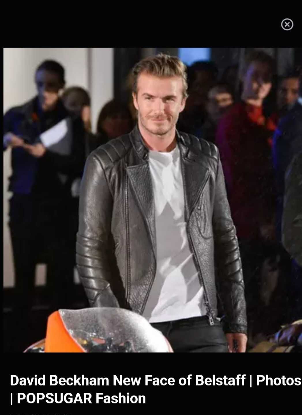 Geaca Biker, gen Belstaff, David Beckham