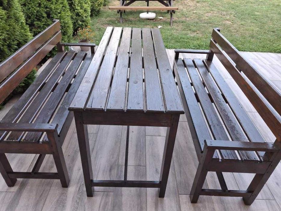 Vand set masa si banci lemn