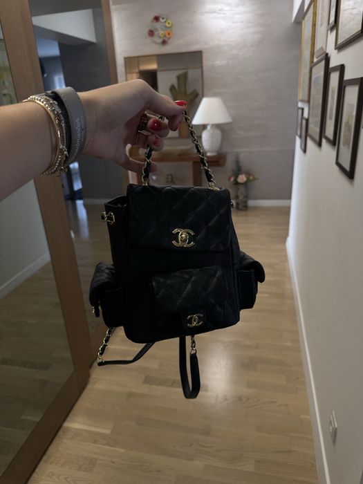 Ghiozdan Negru Chanel Elegant