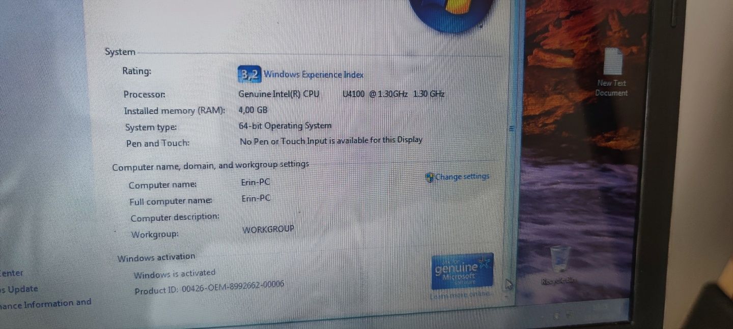 Acer laptop intel pentium