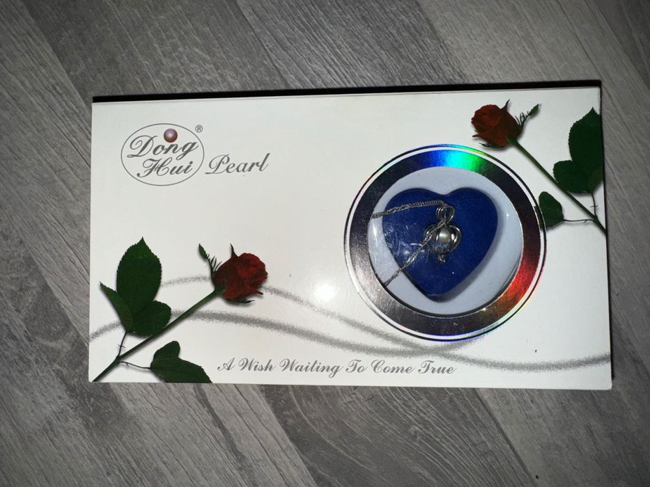 Стилно сребърно дамско колие с истинска перла