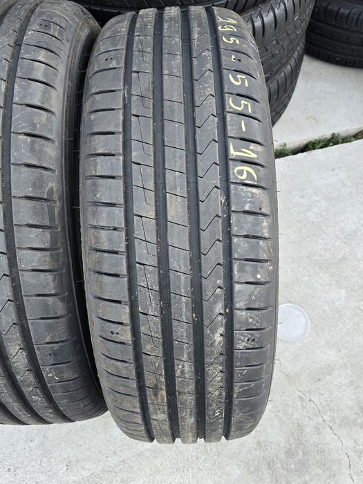 2 Броя Гуми 195/55/16 Hankook 7,5mm 2021DOT КАТО НОВИ