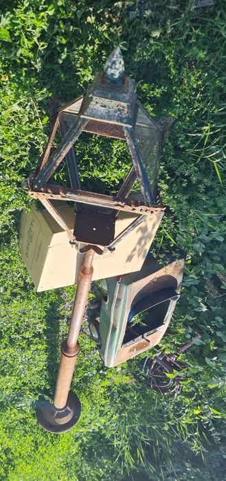 Lampa de strada antic 250cm.Masa fonta vechi