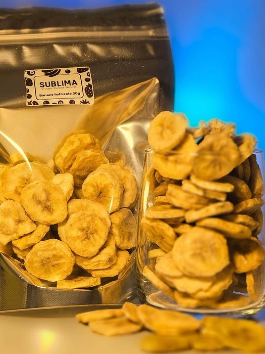 Banane liofilizate – gust sănătos pentru camping și drumeții