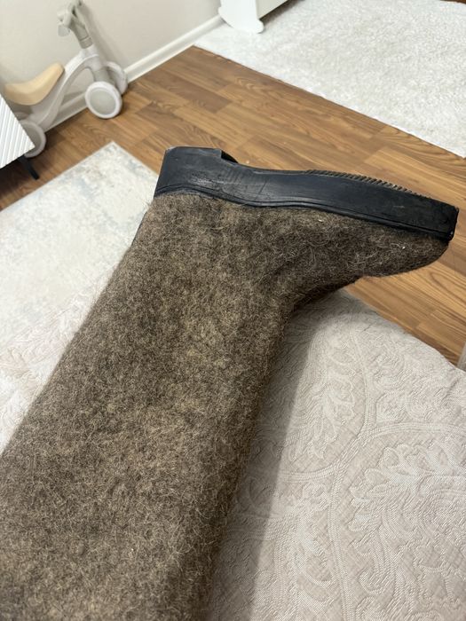 Валенки рабочие с резиновой подошвой