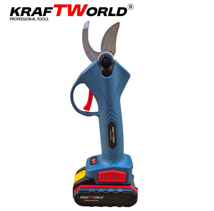 Лозарска Ножица Акумулаторна Градинска ножица KraftWorld с 2 Батерии