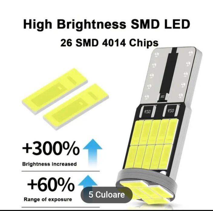 Becuri led auto de 12 v