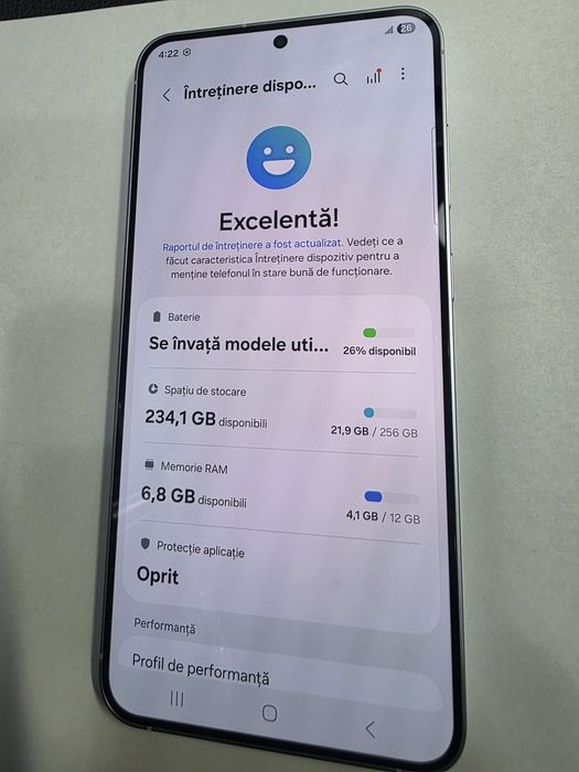 Samsung Galaxy S25+ Blue 256GB 12GB-RAM Liber de retea Stare EXCELENTA