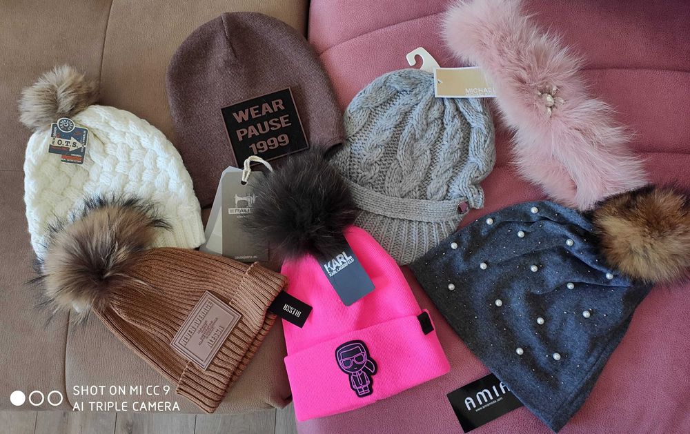 Alessa, Michael Kors, Pause Jeans, Karl Lagerfeld, Amia Moda - шапки