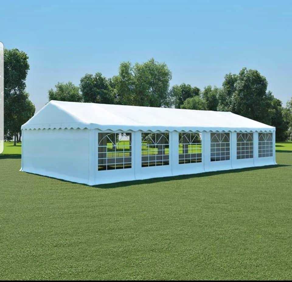 Cort Evenimente Professional Xxl, PVC ignifug alb, 6x16 m - ab