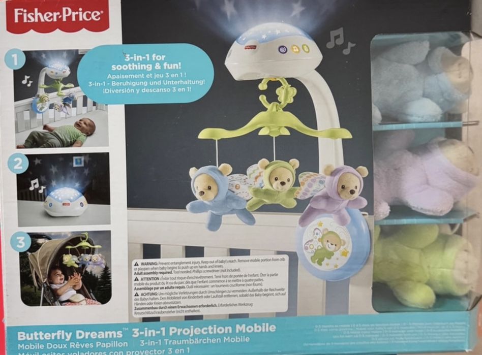 Carusel fisher-price nou in cutie