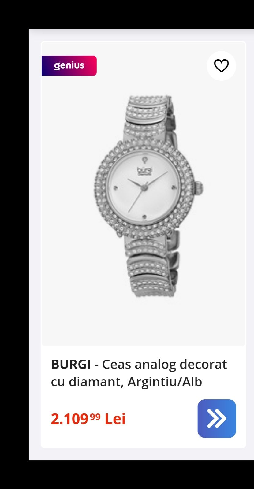 Ceas Burgi Diamond NOU