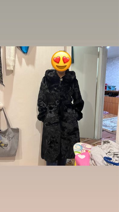 Норковая шуба Черный бриллиант