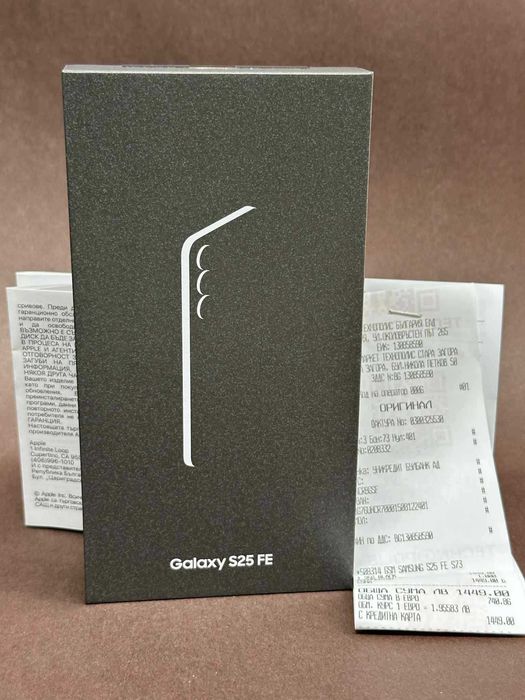 Samsung Galaxy S25 FE JetBlack / 256GB / Чисто нов / Гаранция-24м