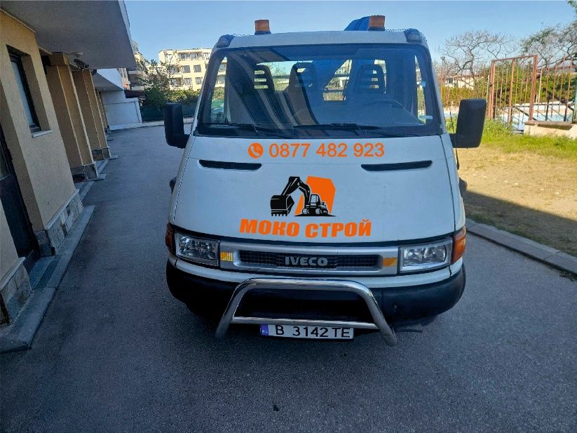 Услуги с бобкат, мини багер и тристранен самосвал с кран.