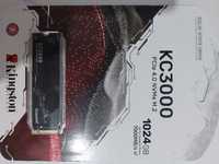 Продам SSD KC3000 PCIe 4.0 NVMe M.2 1024 GB новые