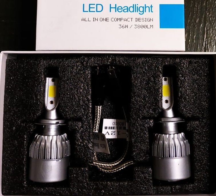 Instalatie LED H7 9-16v 6000k 72W 3800 Lumeni Carcasa Aluminiu