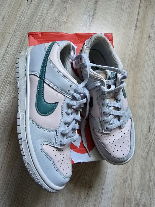 Nike Dunk Low Football Grey Mineral Teal Pearl Pink размер 38.5.