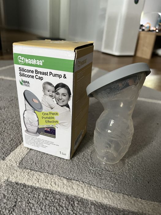 Електрическа помпа Suavinex + силиконова помпа Haakaa