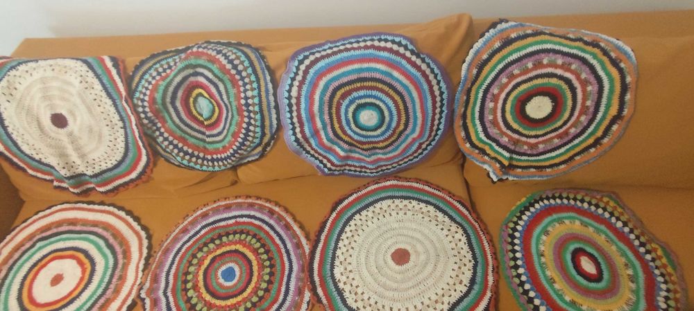 Set 8 covorașe crosetate manual