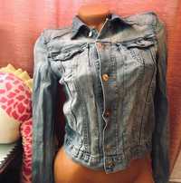 Jachetă scurtă de denim Geaca blug Nr 34 XS H&M