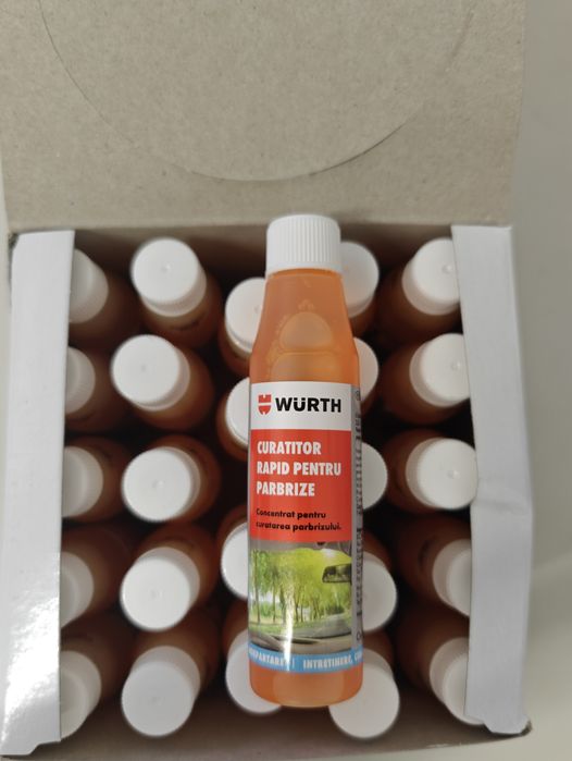 Cutie 25 soluții parbriz WURTH 32 ML curatitor rapid pentru parbriz