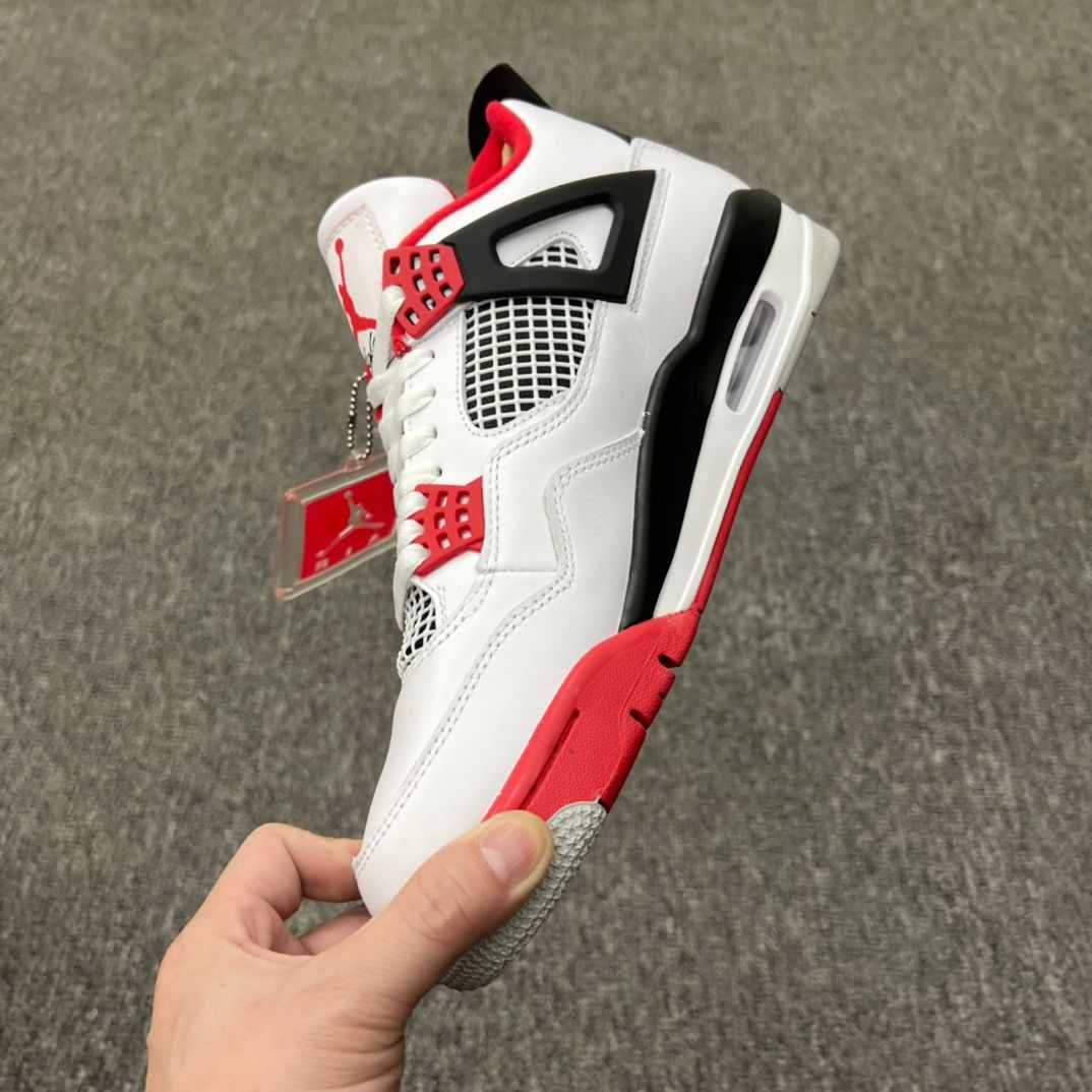 Jordan 4 Red Fire | Adidasi noi cu cutie