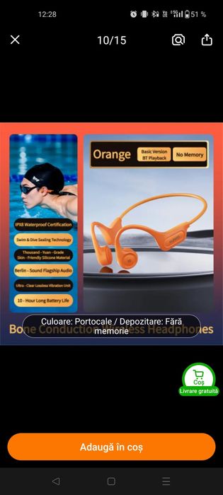 Casti Open Ear prin conductie osoasa