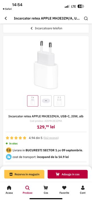 Incarcator iPhone Original