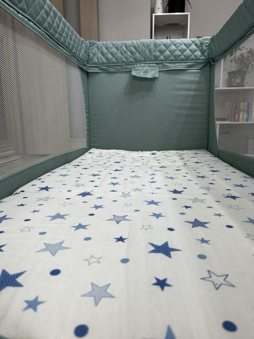 Сгъваема кошара на две нива+матрак